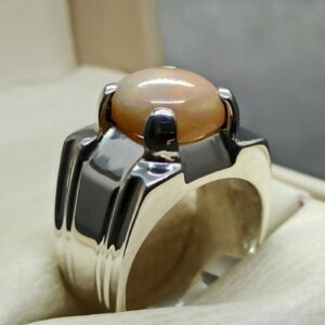 5 Carat Fire Opal Mens Ring