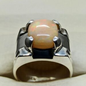 5 Carat Fire Opal Mens Ring