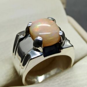 5 Carat Fire Opal Mens Ring