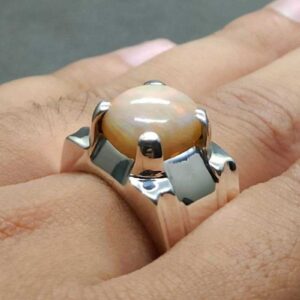 5 Carat Fire Opal Mens Ring