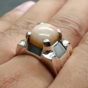 5 Carat Fire Opal Mens Ring