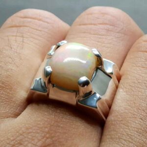 5 Carat Fire Opal Mens Ring