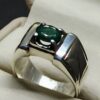 1 Carat Zambian Emerald Men’s Elegant Ring