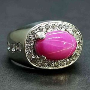 9 Carat Star Ruby Women Ring