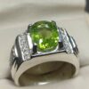 5 Carat Kohistani Peridot Mens Ring