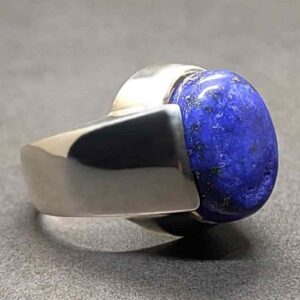 12 Carat Lapis Lazuli Men’s Plain Ring