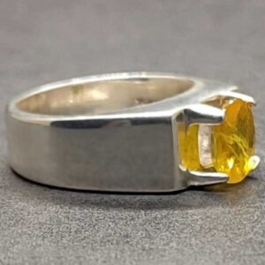 Natural Ceylon Yellow Sapphire Men’s Ring