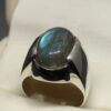 12 Carat Blue Labradorite Men’s Ring