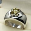 Yellow Moissanite Men’s Star Shape Ring