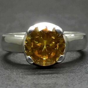5 Carat Yellow Citrine Women’s Ring