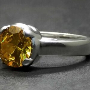5 Carat Yellow Citrine Women’s Ring