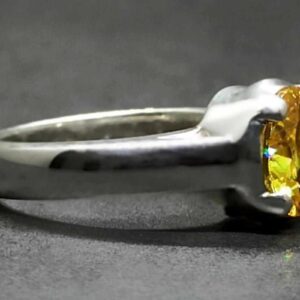 5 Carat Yellow Citrine Women’s Ring