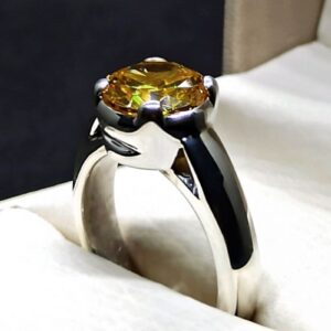 5 Carat Yellow Citrine Women’s Ring