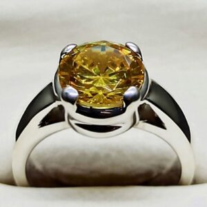 5 Carat Yellow Citrine Women’s Ring