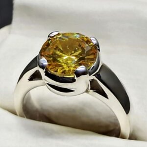5 Carat Yellow Citrine Women’s Ring
