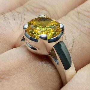 5 Carat Yellow Citrine Women’s Ring