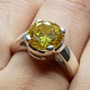 5 Carat Yellow Citrine Women’s Ring