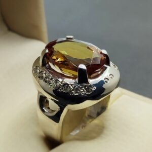 Oval Cut 16 Carat Color Changing Lab Alexandrite Sterling Silver 925, 14k, 18k Gold Handmade Women Anniversary Ring