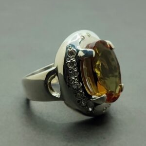 Oval Cut 16 Carat Color Changing Lab Alexandrite Sterling Silver 925, 14k, 18k Gold Handmade Women Anniversary Ring