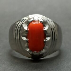 Australian Red Coral Men’s Star Ring