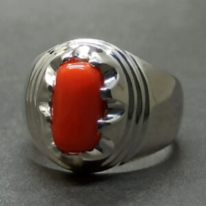 Australian Red Coral Men’s Star Ring