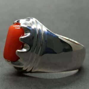 Australian Red Coral Men’s Star Ring