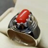 Australian Red Coral Men’s Star Ring