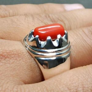 Australian Red Coral Men’s Star Ring