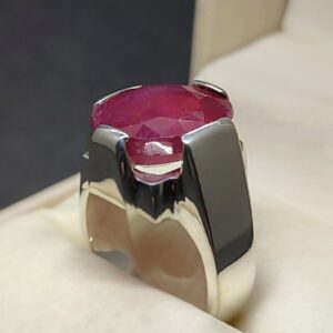 8.5 Carat Ruby Yaqoot Mens Ring