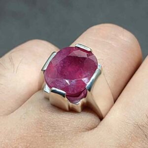8.5 Carat Ruby Yaqoot Mens Ring