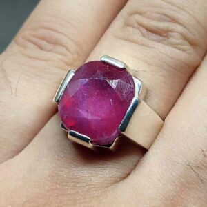 8.5 Carat Ruby Yaqoot Mens Ring