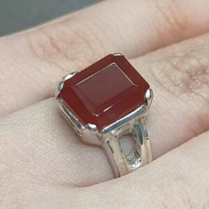 Brown Agate Women Ring