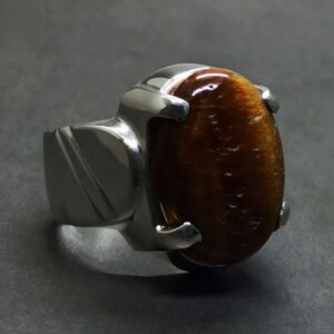 Natural Eye Tiger Ring