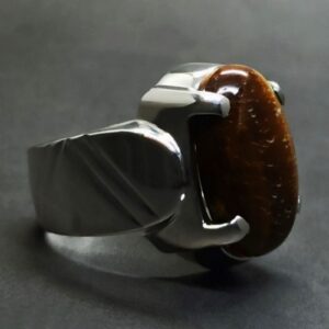Natural Eye Tiger Ring