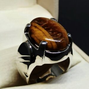 Natural Eye Tiger Ring
