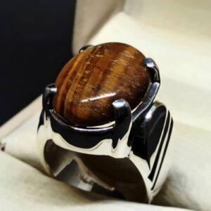 Natural Eye Tiger Ring
