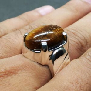 Natural Eye Tiger Ring