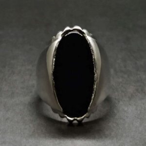 Big Black Stone Ring