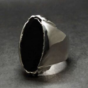 Big Black Stone Ring
