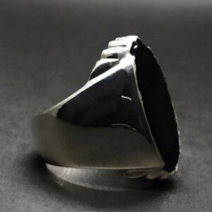 Big Black Stone Ring