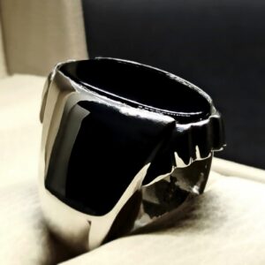 Big Black Stone Ring