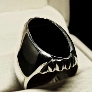 Big Black Stone Ring