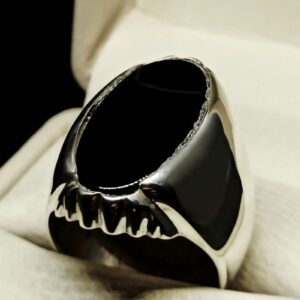 Big Black Stone Ring
