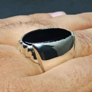 Big Black Stone Ring