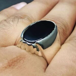 Big Black Stone Ring