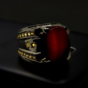 sterling silver carnelian ring