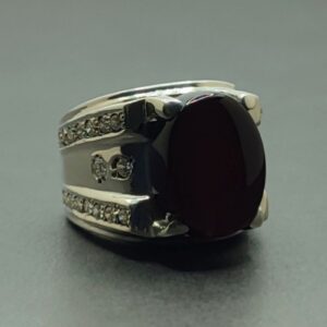 sterling silver carnelian ring