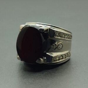 sterling silver carnelian ring