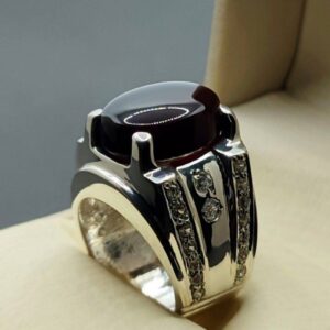 sterling silver carnelian ring