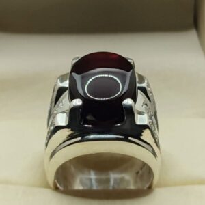 sterling silver carnelian ring